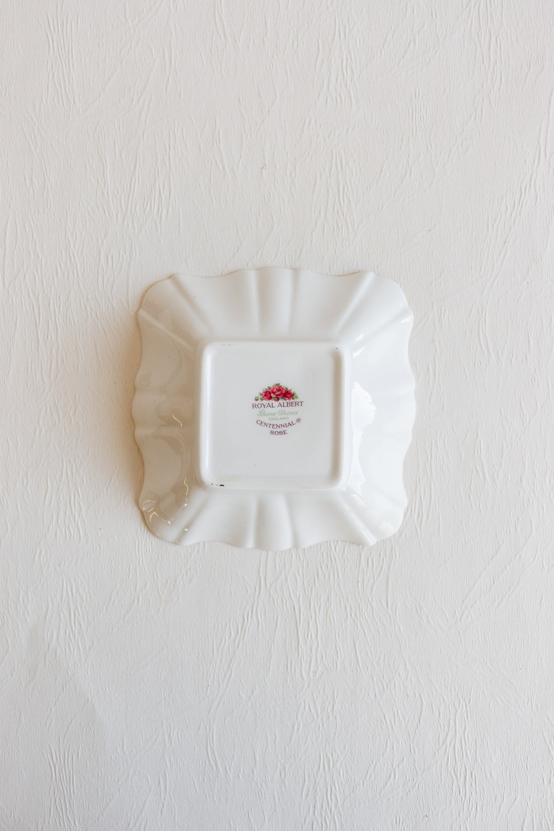 vintage royal albert "centennial rode" porcelain trinket dish