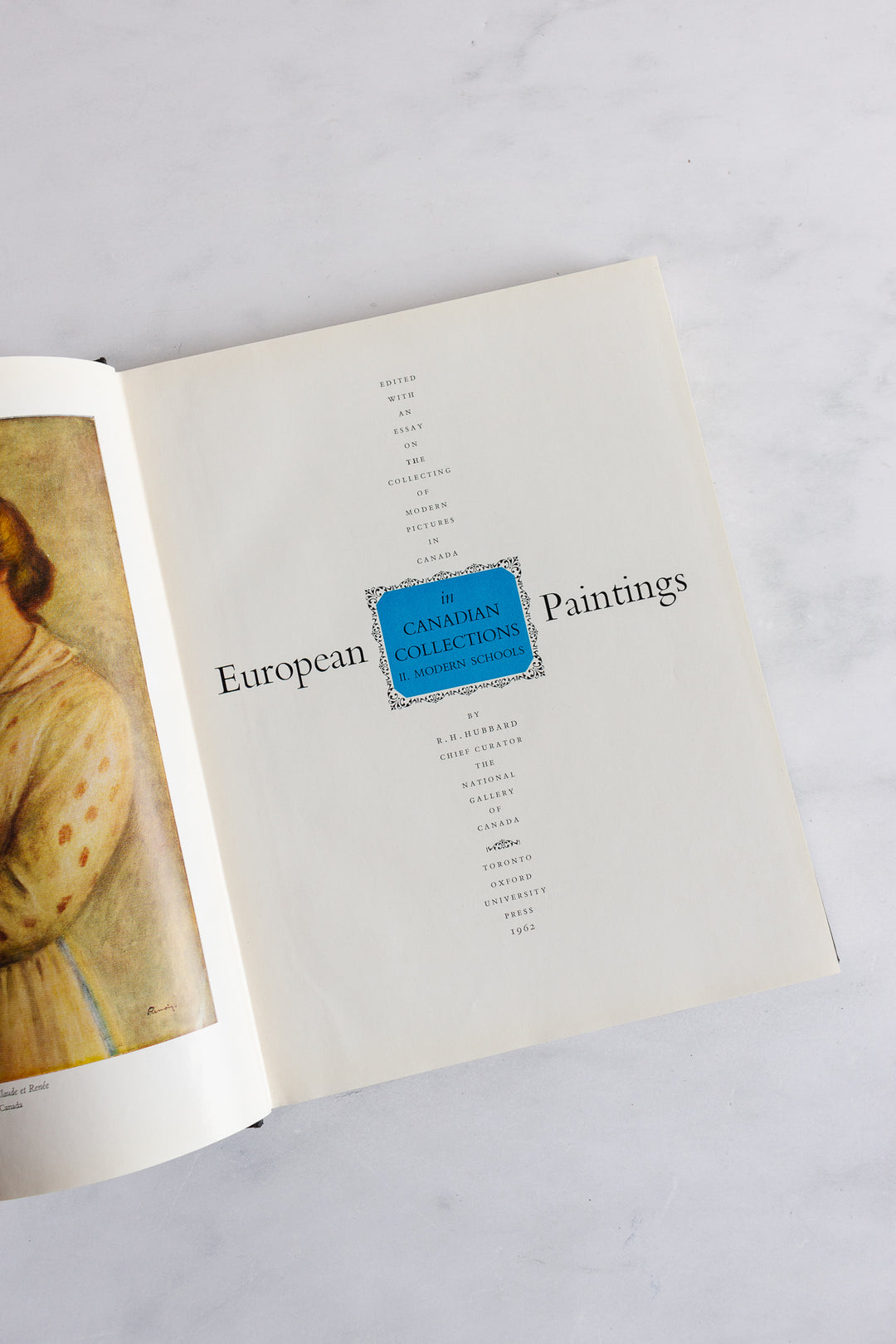 rare "european paintings in canadian collections" vintage art book