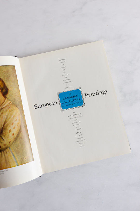 rare "european paintings in canadian collections" vintage art book