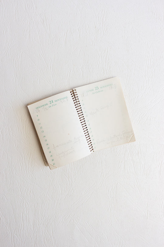 midcentury french pocket sized rendez-vous agenda
