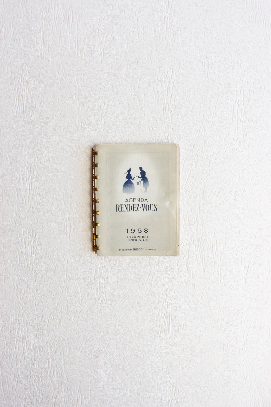 midcentury french pocket sized rendez-vous agenda