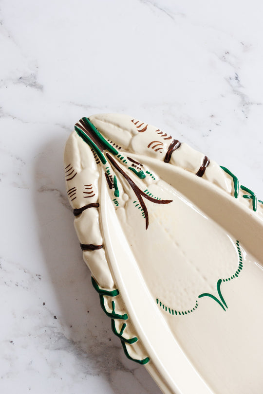 rare vintage french quimper oversized lobster platter