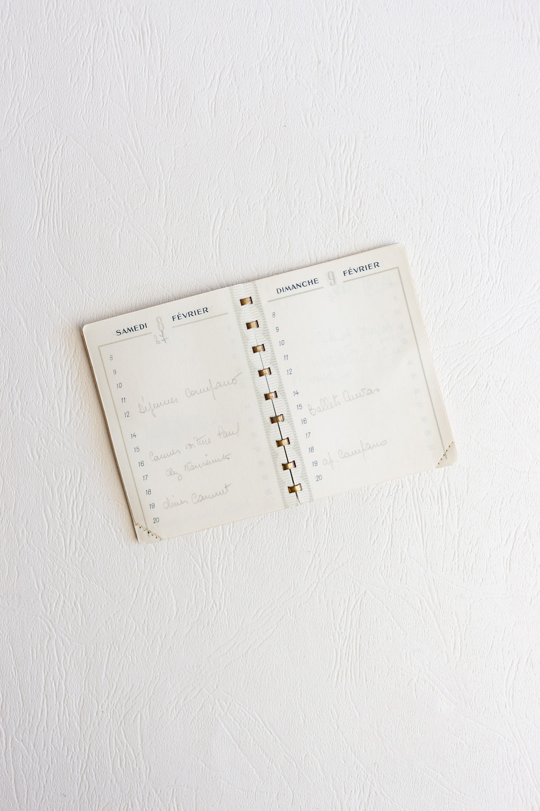 midcentury french pocket sized rendez-vous agenda
