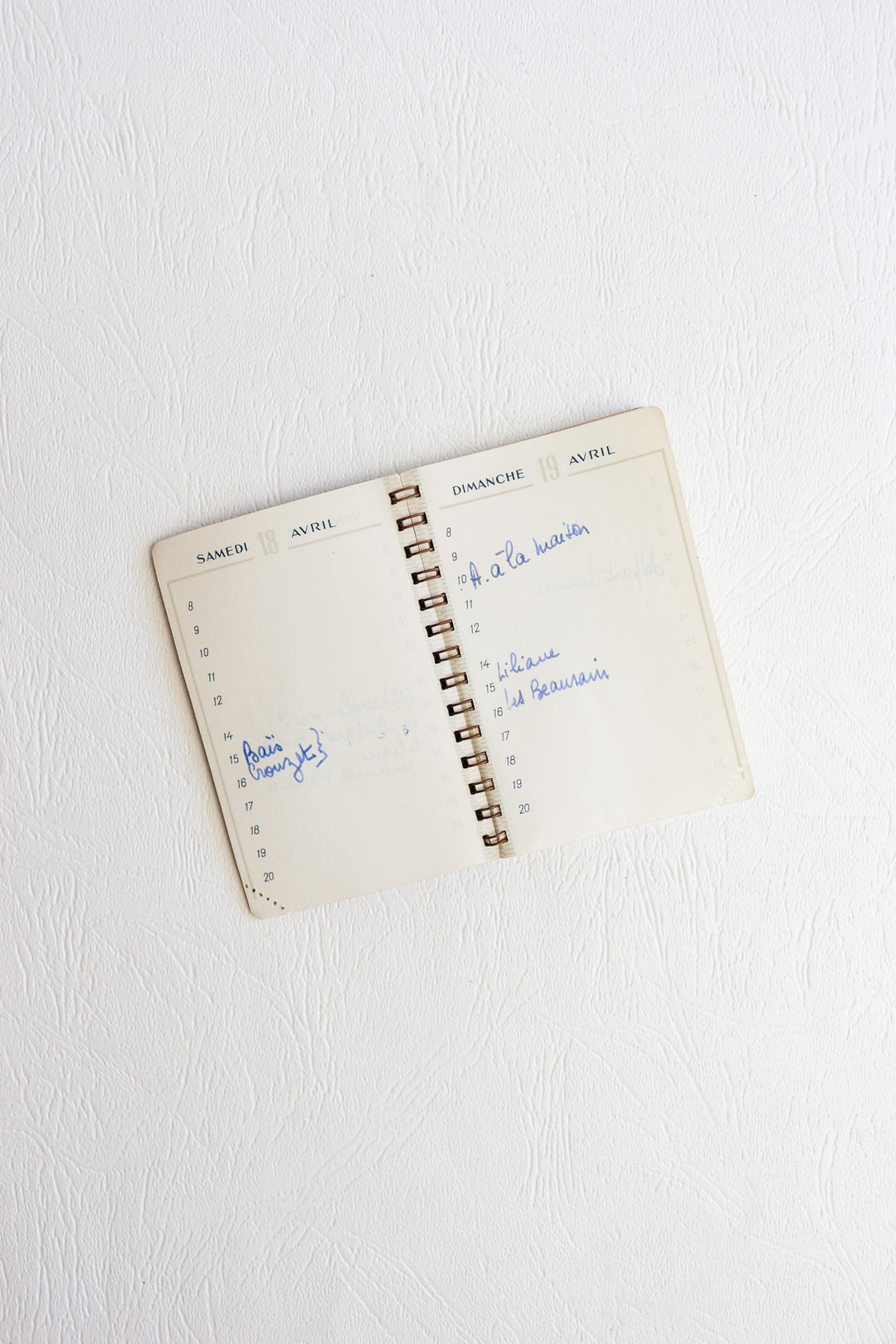 midcentury french pocket sized rendez-vous agenda