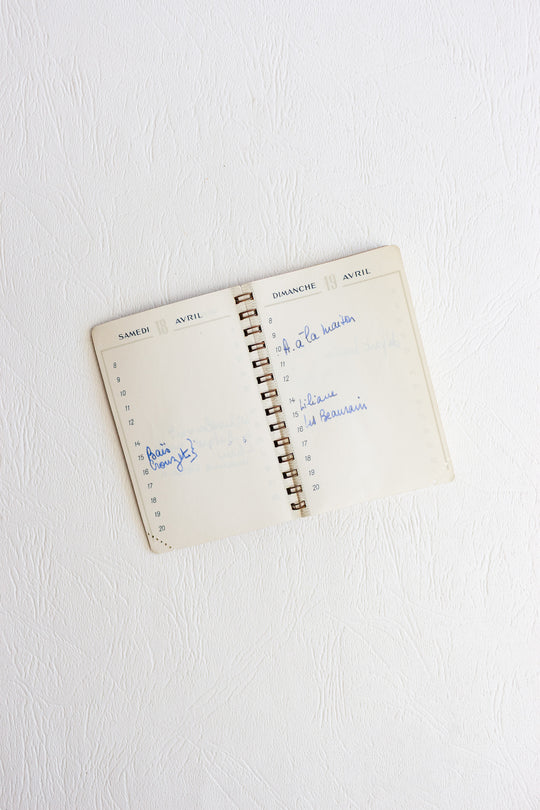 midcentury french pocket sized rendez-vous agenda