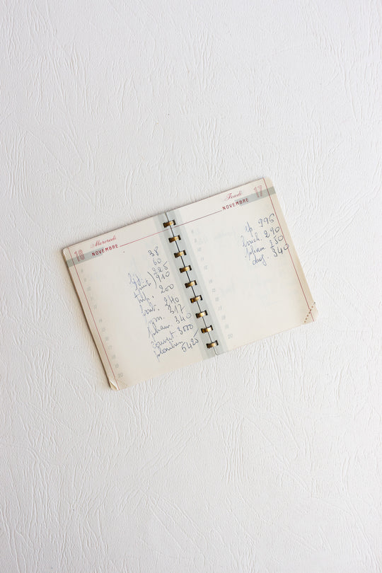 midcentury french pocket sized rendez-vous agenda