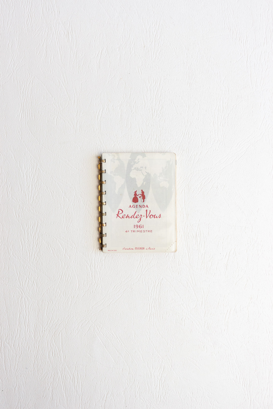 midcentury french pocket sized rendez-vous agenda