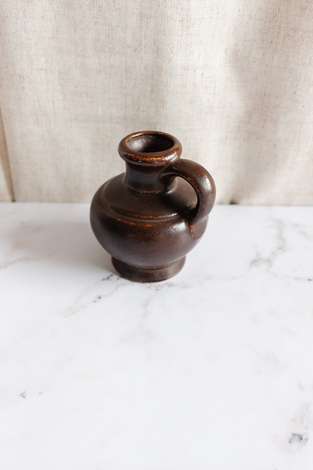 vintage German brown petite pitcher