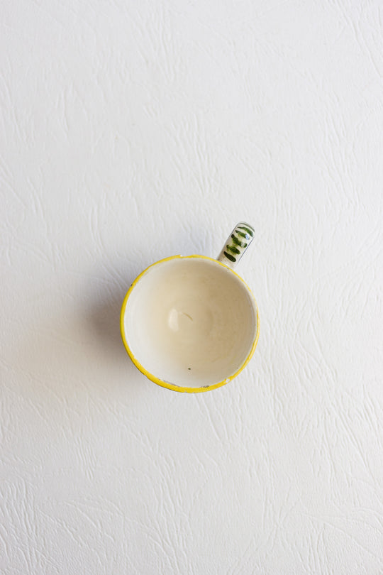 antique french handpainted petite mug set of 4