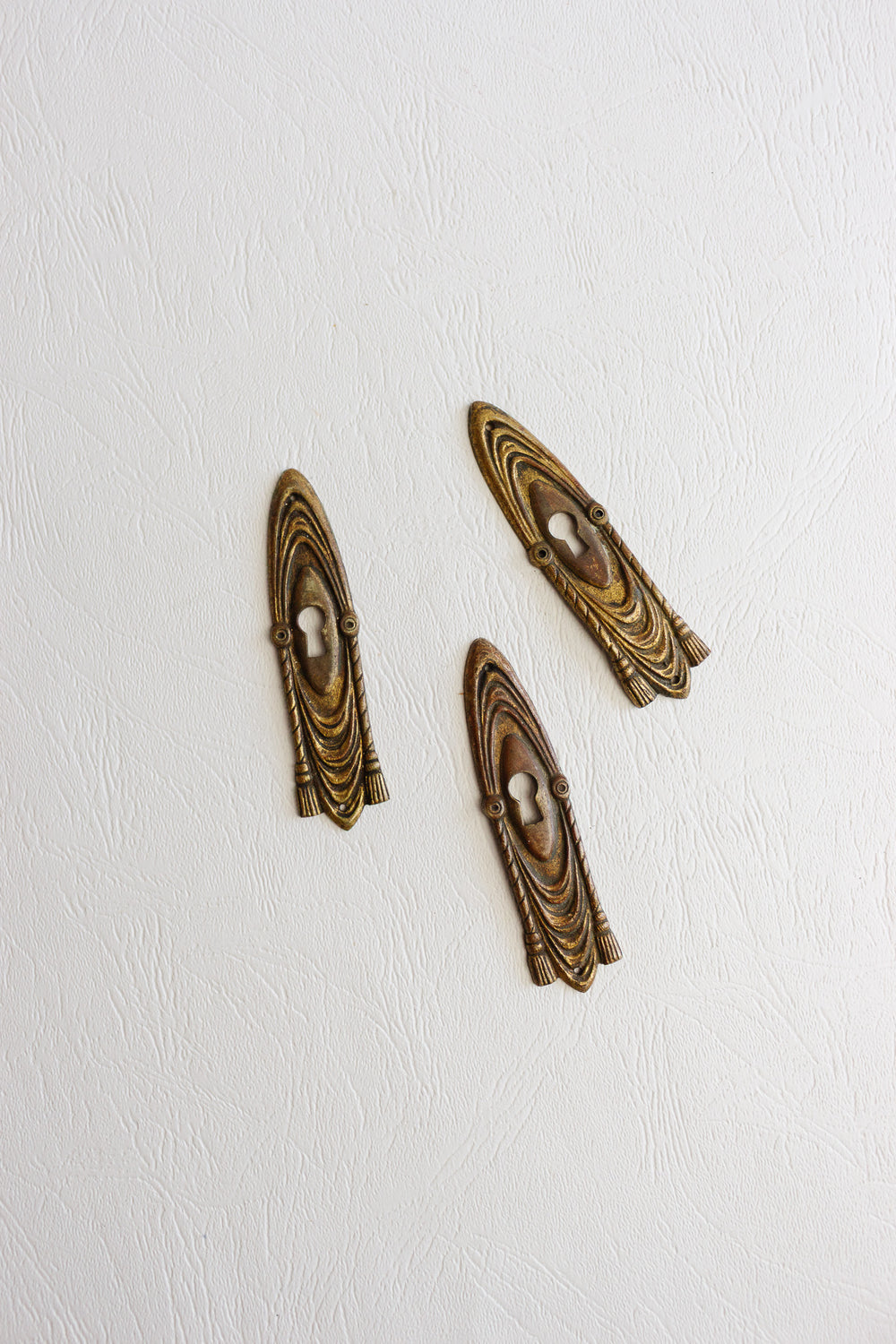 antique french keyhole escutcheon