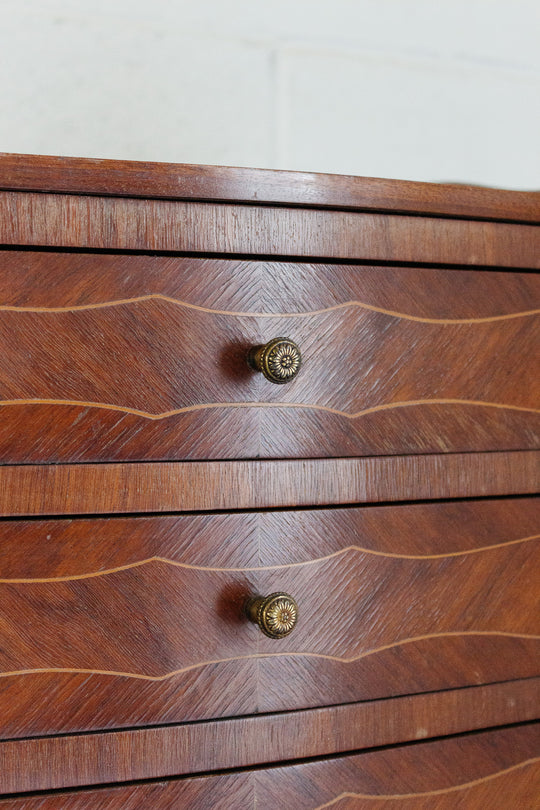 antique french cabriole leg nightstand