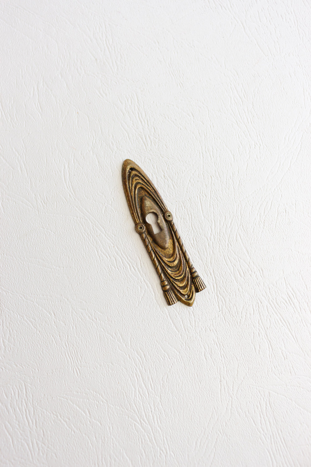 antique french keyhole escutcheon