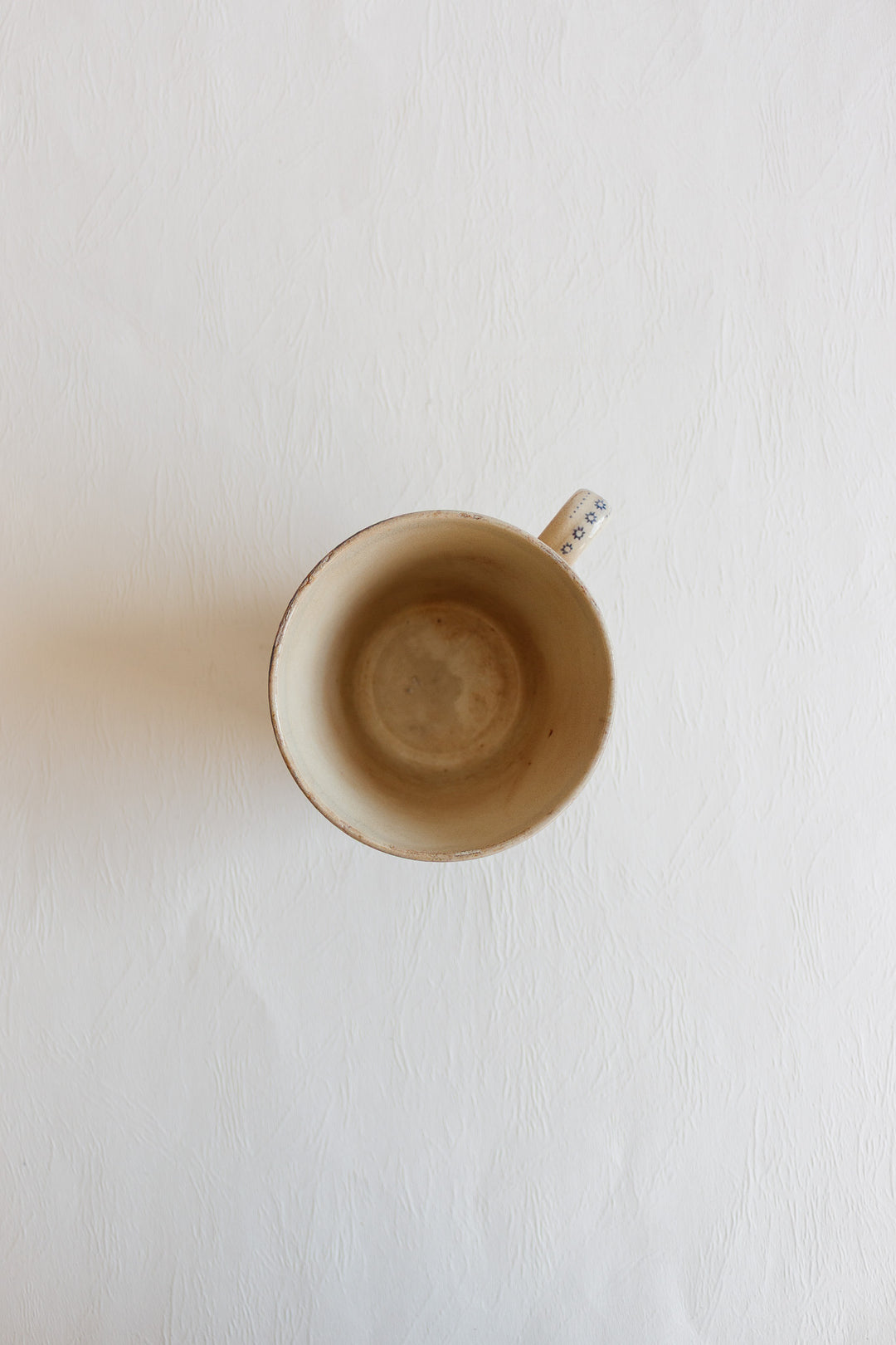 rare 1850s Choisy-le-Roi extra large antique transferware mug