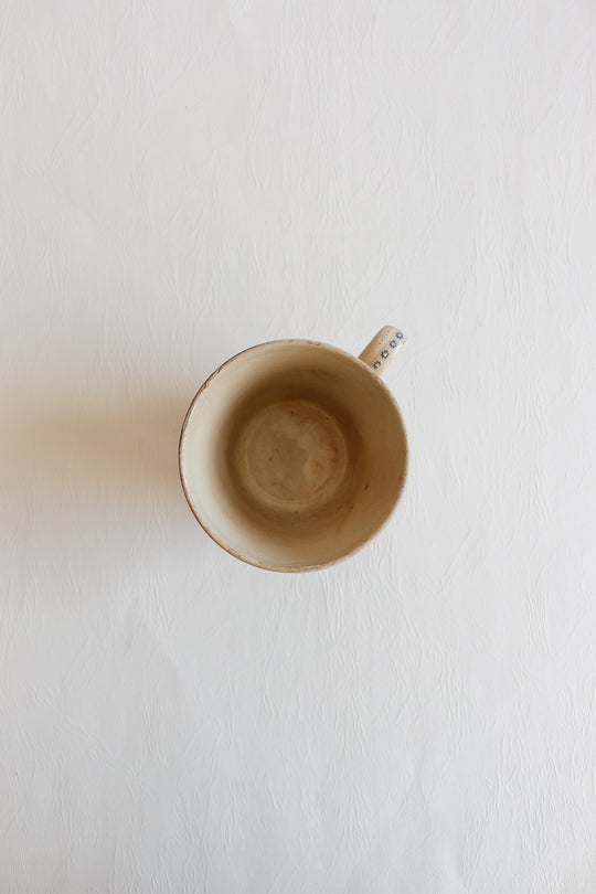 rare 1850s Choisy-le-Roi extra large antique transferware mug