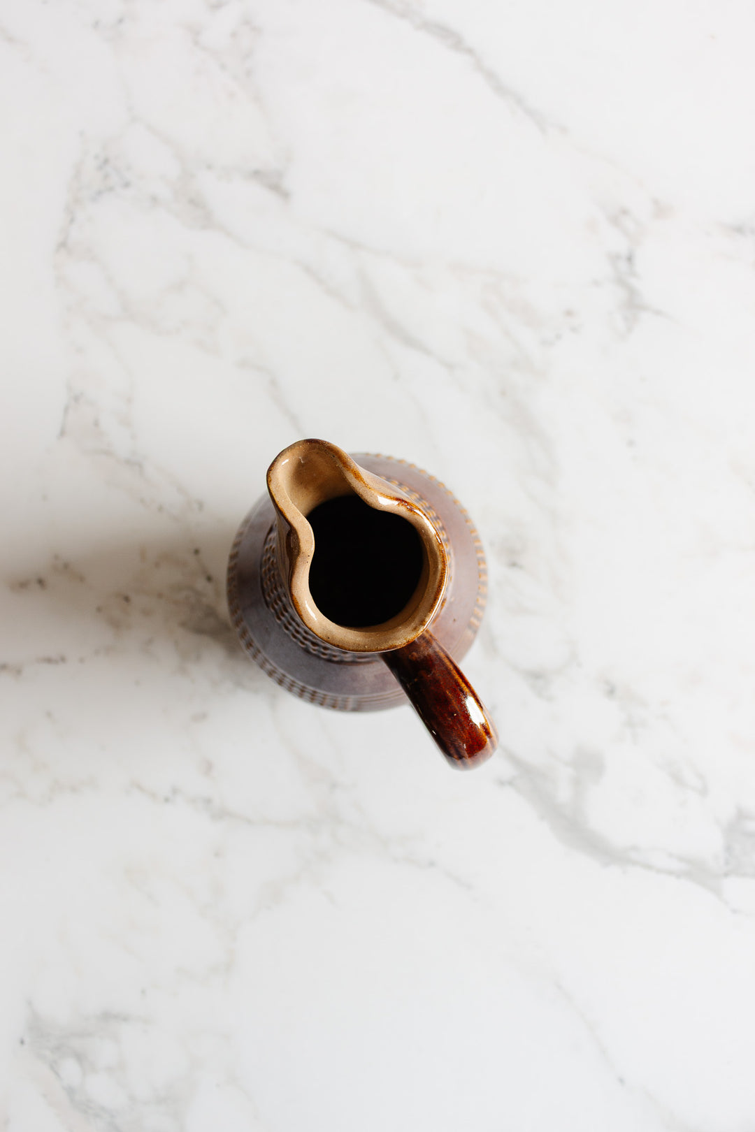 vintage french stoneware pitcher i