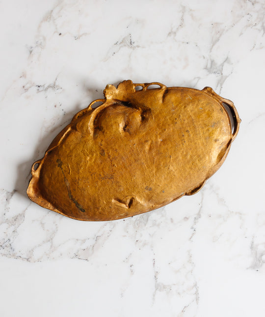 antique french gilt ormolu art nouveau tray