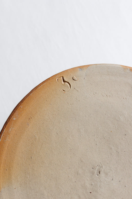 antique french stoneware salt cellar