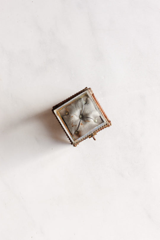 antique french glass and ormolu bijoux casket