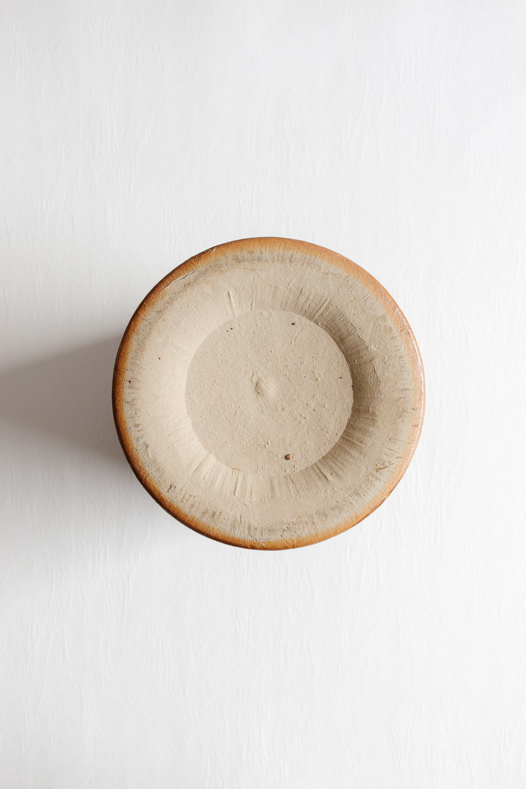 antique french stoneware salt cellar