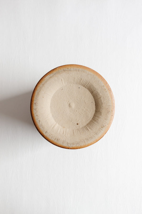 antique french stoneware salt cellar