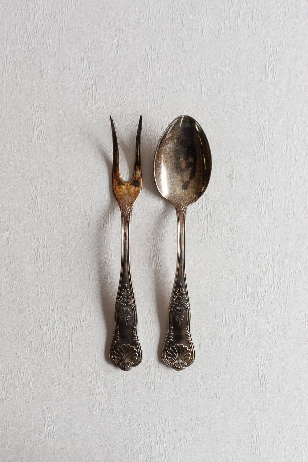 vintage french silverplate carving set