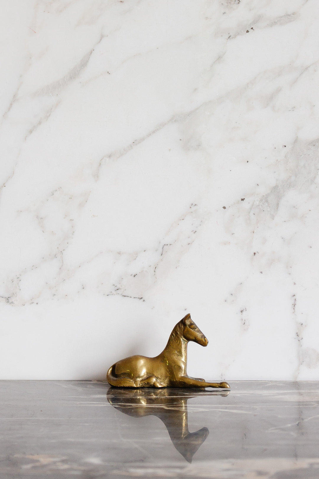 vintage french brass horse collection