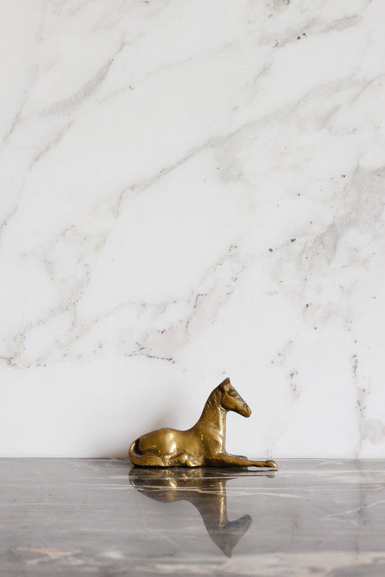 vintage french brass horse collection