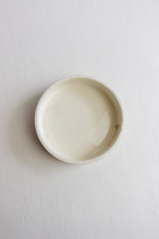 antique french sarreguemines lidded dish with fruit motif