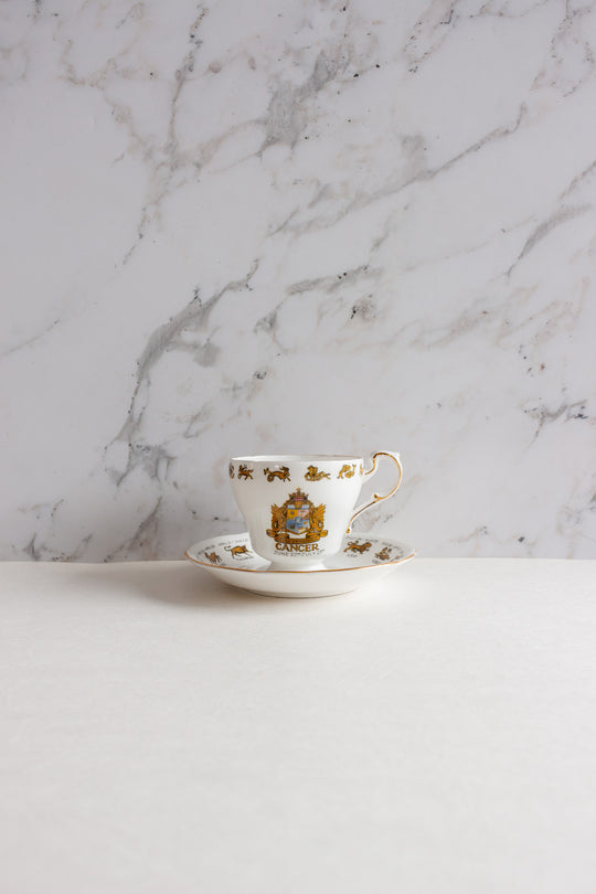 1960s regal bone china "signs of the zodiac" cancer tea cup