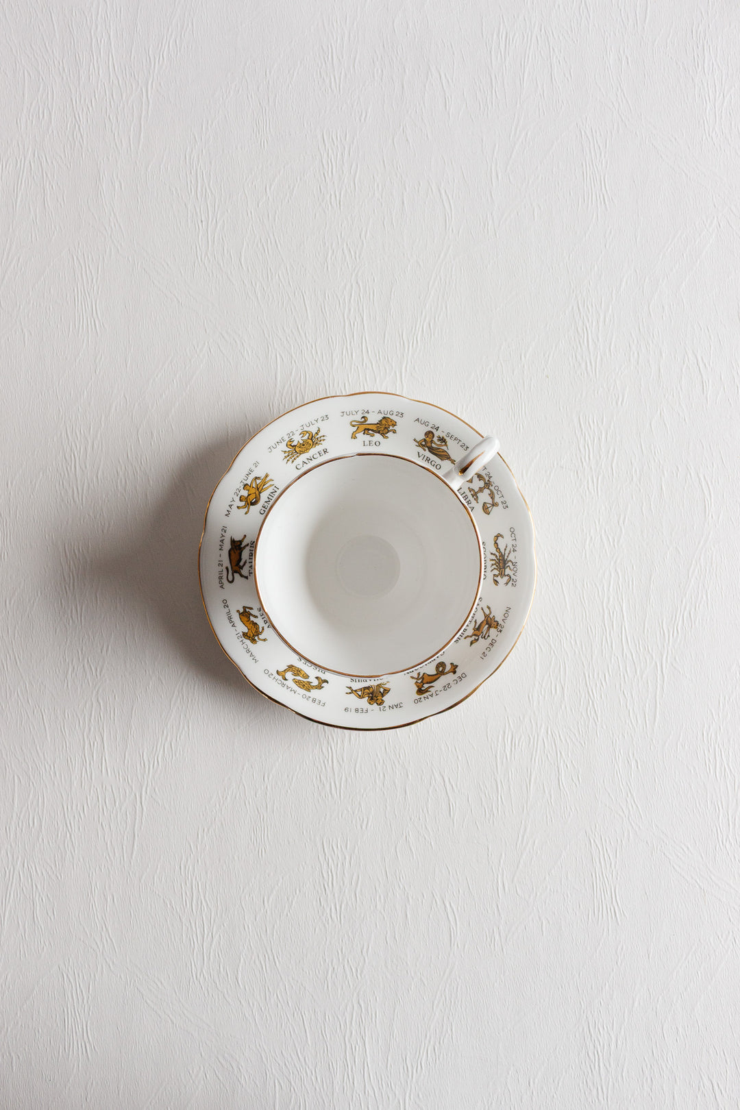 1960s regal bone china "signs of the zodiac" cancer tea cup