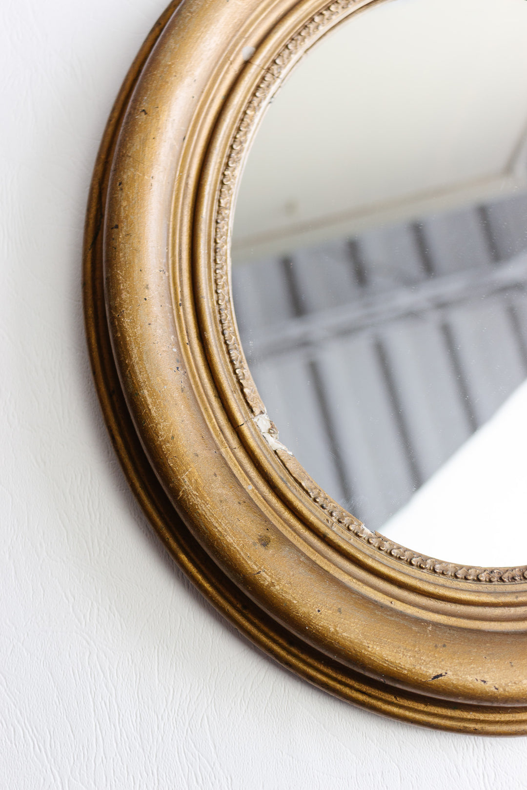 antique french gilt oval mirror