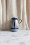 vintage German blue and white salt glazed stoneware pitcher