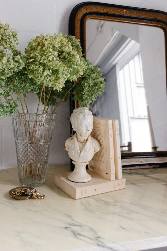 vintage French terra cotta bust