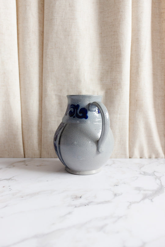 vintage German salt glaze pitcher