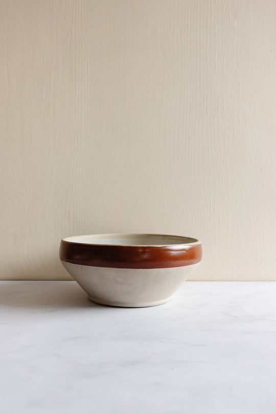 vintage french digoin stoneware bowls, set of 3