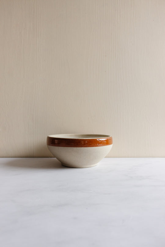 vintage french digoin stoneware bowls, set of 3