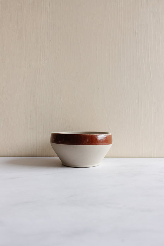 vintage french digoin stoneware bowls, set of 3