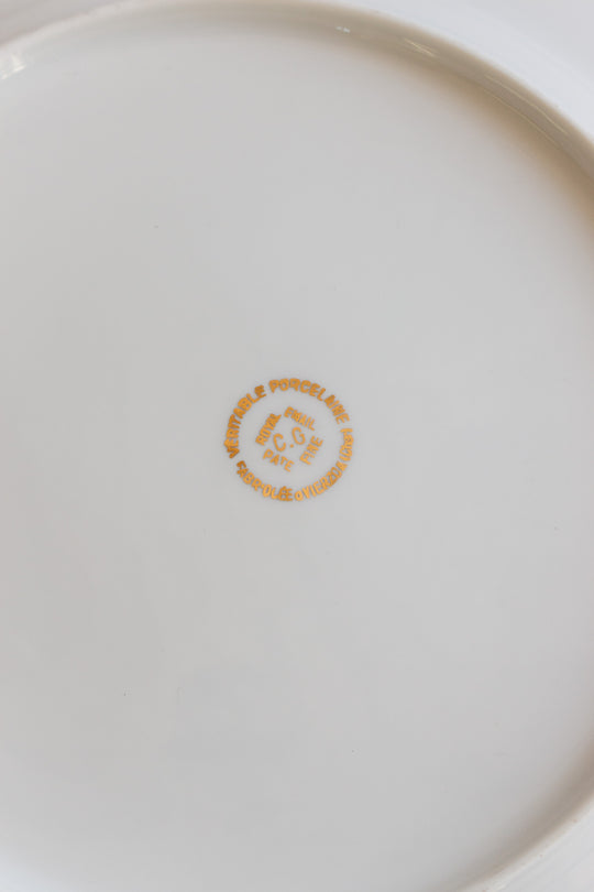 midcentury french fish plates