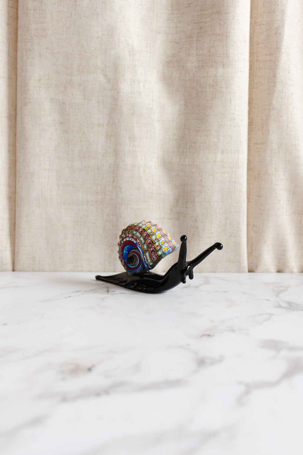 vintage Italian Murano “millefiori” snail