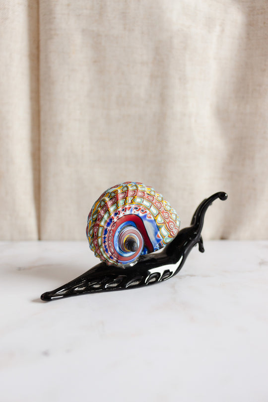 vintage Italian Murano “millefiori” snail