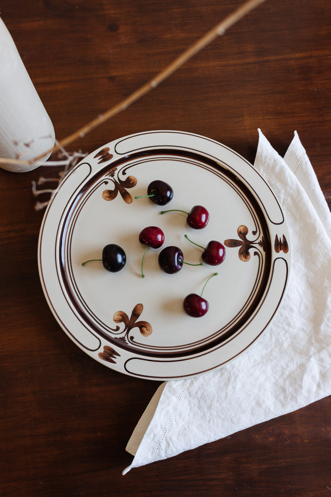1960s german rosenthal "handgemalt" cake plate