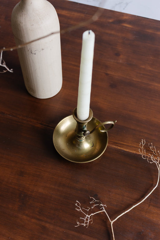 antique french chamberstick