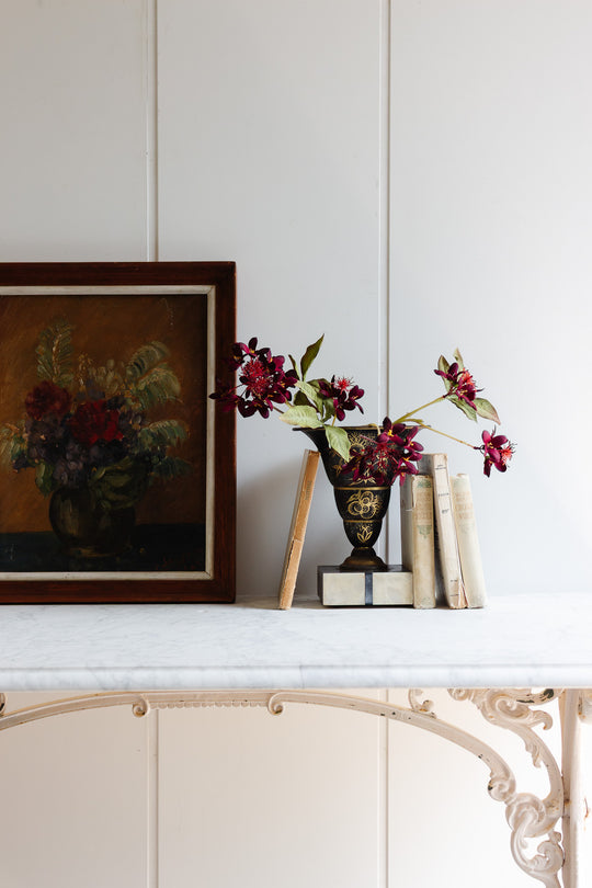 pair of 1930s art deco laquered finish vase