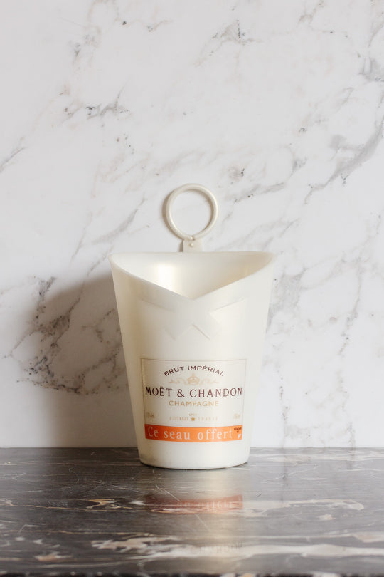 rare midcentury french "moët & chandon" acrylic champagne bucket