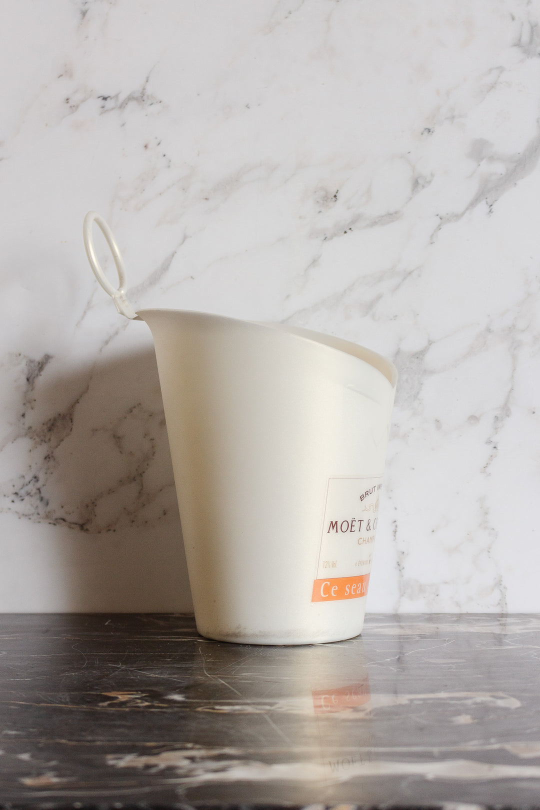 rare midcentury french "moët & chandon" acrylic champagne bucket