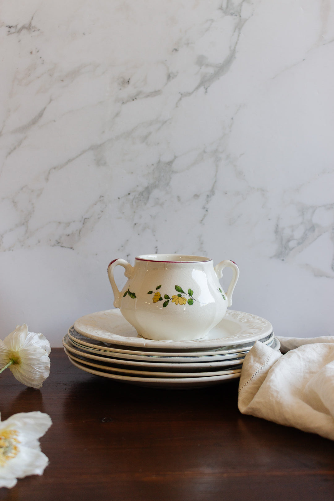 1940s vieux st. amand sugar bowl