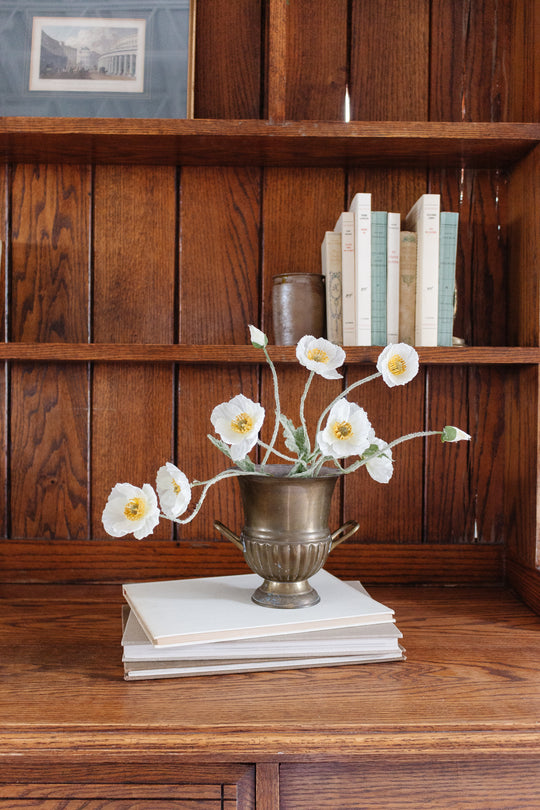 antique french brass urn