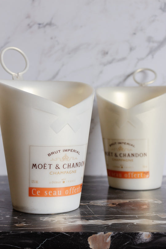 rare midcentury french "moët & chandon" acrylic champagne bucket