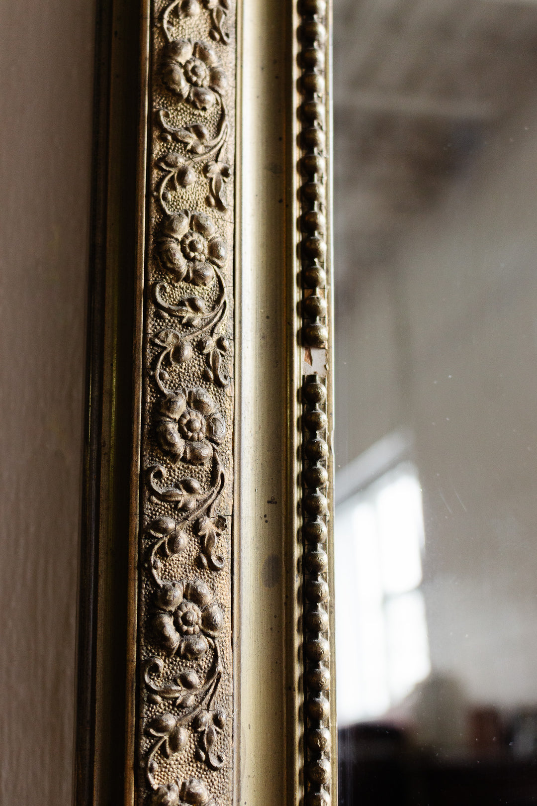 antique french gilt louis philippe mirror