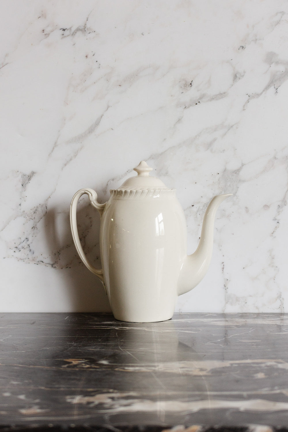 midcentury johnson bros "old english" ceramic coffee pot